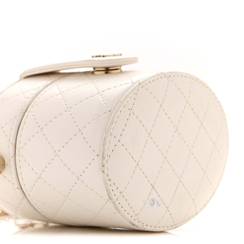 Chanel Lambskin Quilted Round Mini #247274C19B - Picture 10 of 13